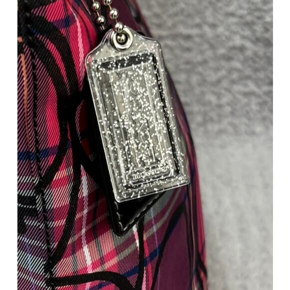 Coach Pink Purple Tartan Poppy Plaid Tote Purse F15229 #67008 - Picture 14 of 14